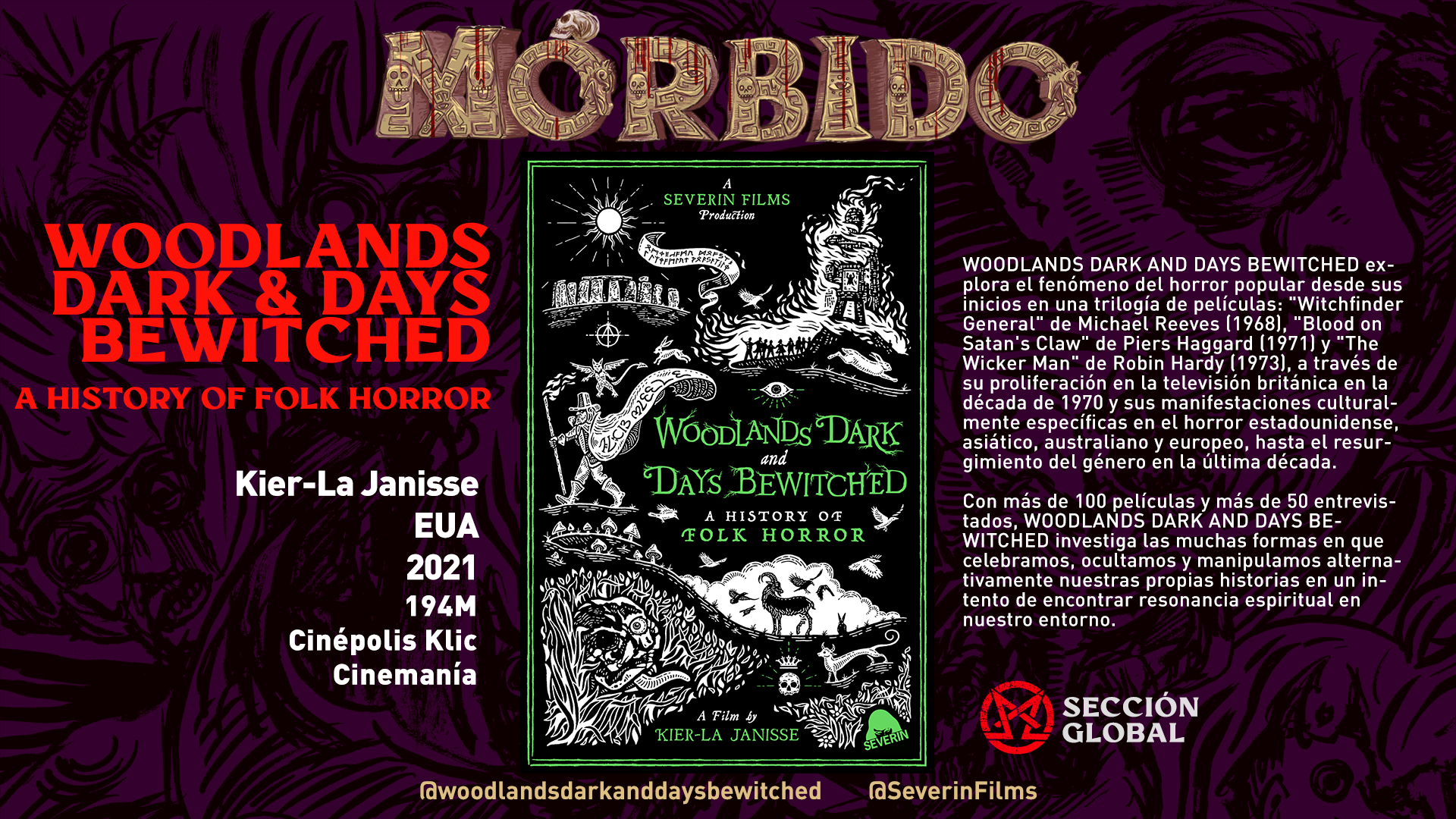 WOODLANDS DARK AND DAYS BEWITCHED AT MORBIDO FILM FESTIVAL - Woodlands Dark  and Days Bewitched